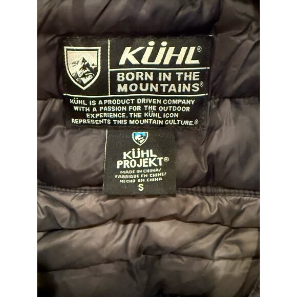 Kuhl Projekt Spyfire Goose Down Puffer Jacket Womens S Black Quilted Zip Pockets - Picture 4 of 12